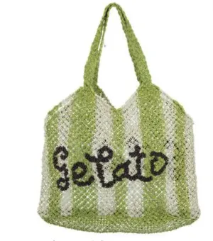 DREW BAG - GELATO - LIME/NATURAL/BROWN- THE JACKSONS
