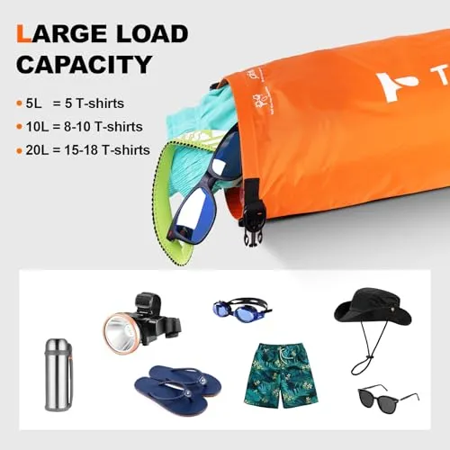 Dry Bag,Waterproof Floating & Lightweight Dry Bags,Roll Top Sack