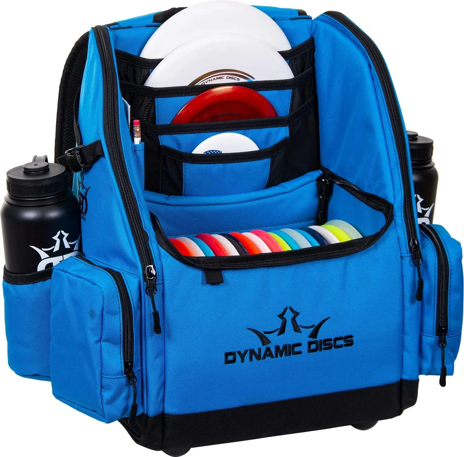 Dynamic Discs Commander Backpack Disc Golf Bag | 20 Disc Capacity | Two Deep Storage Pockets | Two Water Bottle Holders | Frisbee Disc Golf Backpack Bag