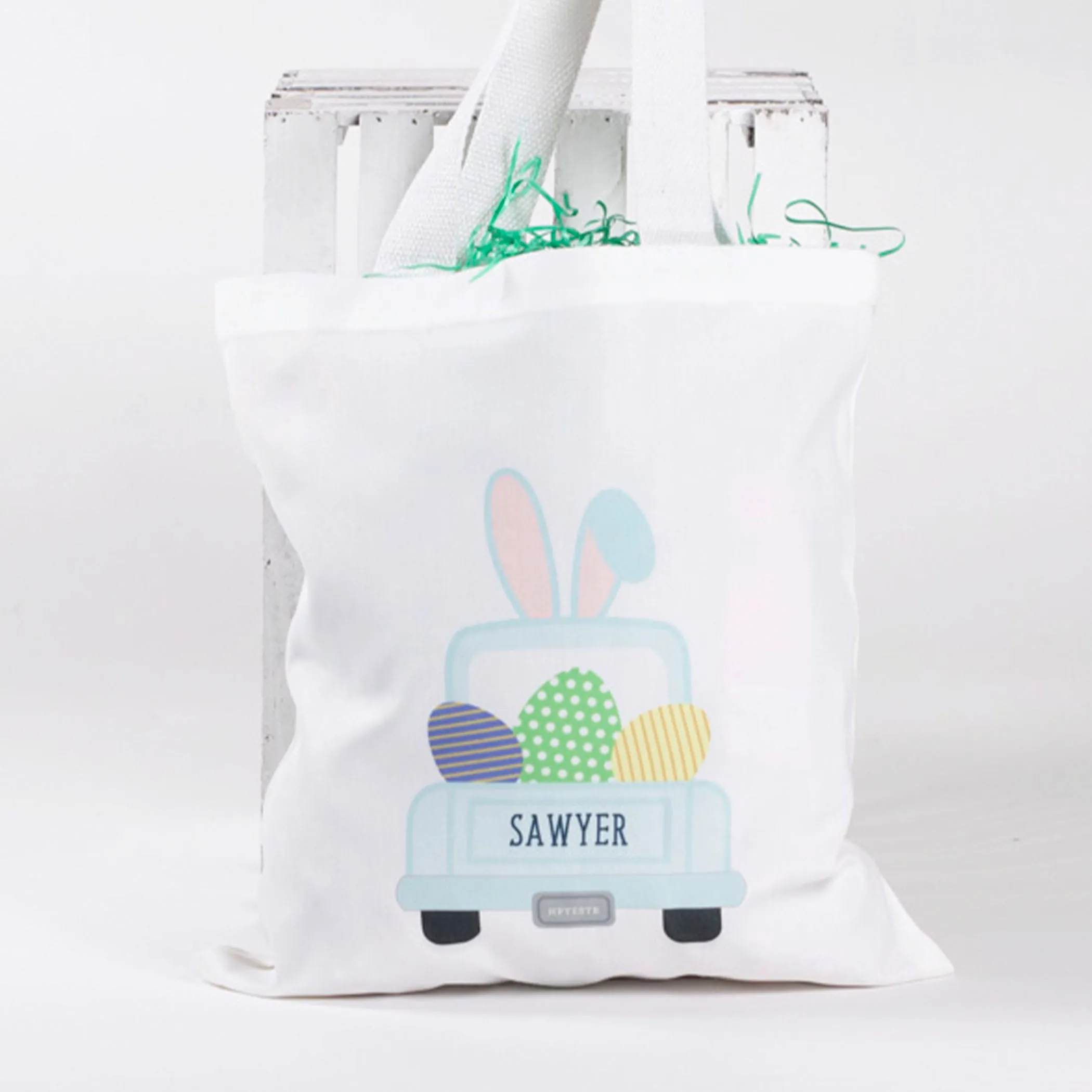 Easter Bunny Truck Tote