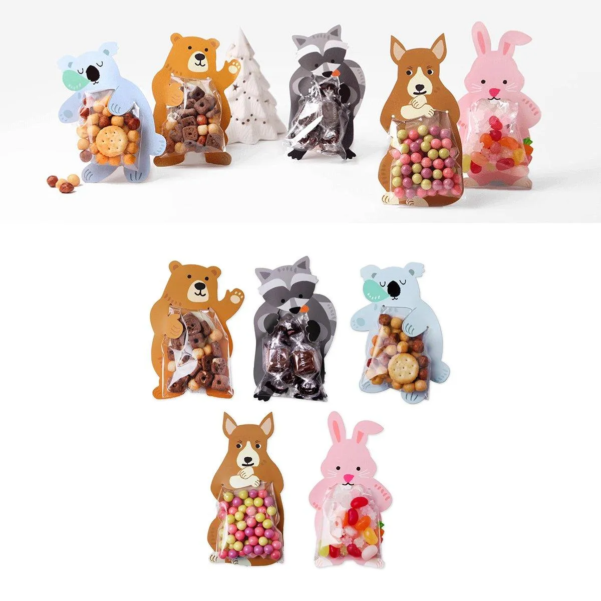 Eco-Friendly Paper Treat Pouches 100PCS