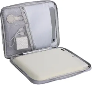 eiP 8-11 inch Waterproof Slim Tablet Carring Case with Handle Sleeve Bag for iPad Pro 11 inch/iPad 7/8/9 10.2 inch/iPad Air 5,4 10.9 inch/Pixel Tablet/Samsung Tab, Fit Keyboard and Pen, Grey