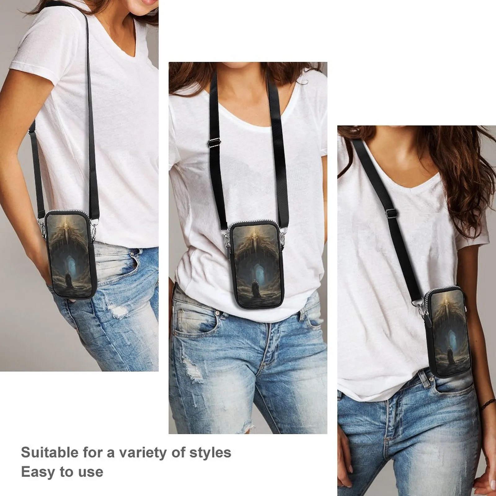 Elden Ring Warrior Cell Phone Crossbody Pouch, perfect gift for your gamer friend!