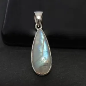 Elegant Teardrop Moonstone 925 Sterling Silver Pendants, MP16