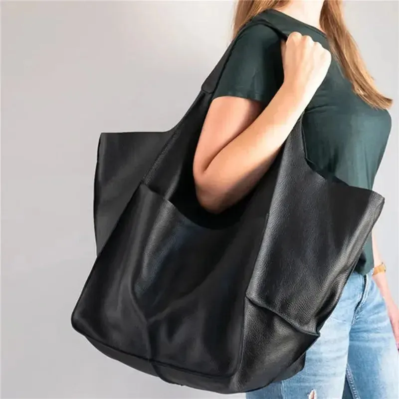 Elize - Vintage Leather Shopper Bag