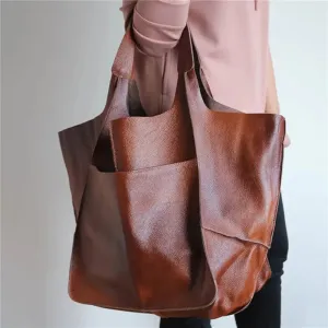 Elize - Vintage Leather Shopper Bag