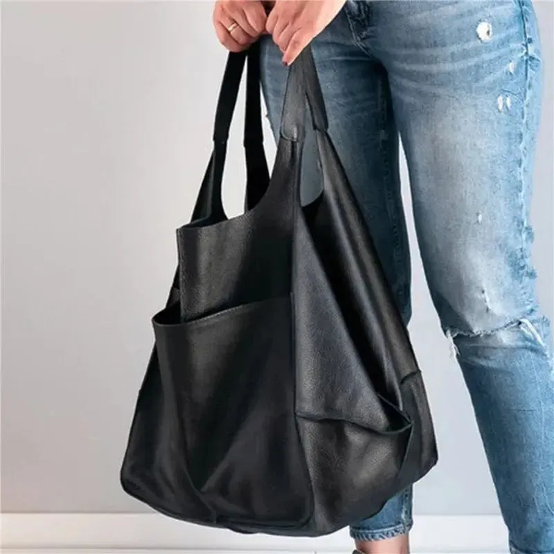 Elize - Vintage Leather Shopper Bag