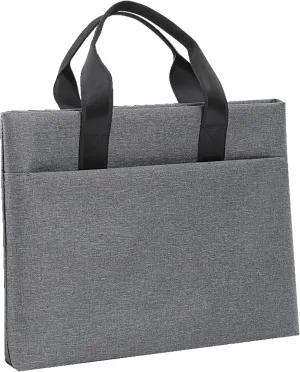 enyuwlcm Oxford Document Bag with Handle and Meeting Office School Organizer Handbag Briefcase for Carrying Paper Files 1 Pack Gray