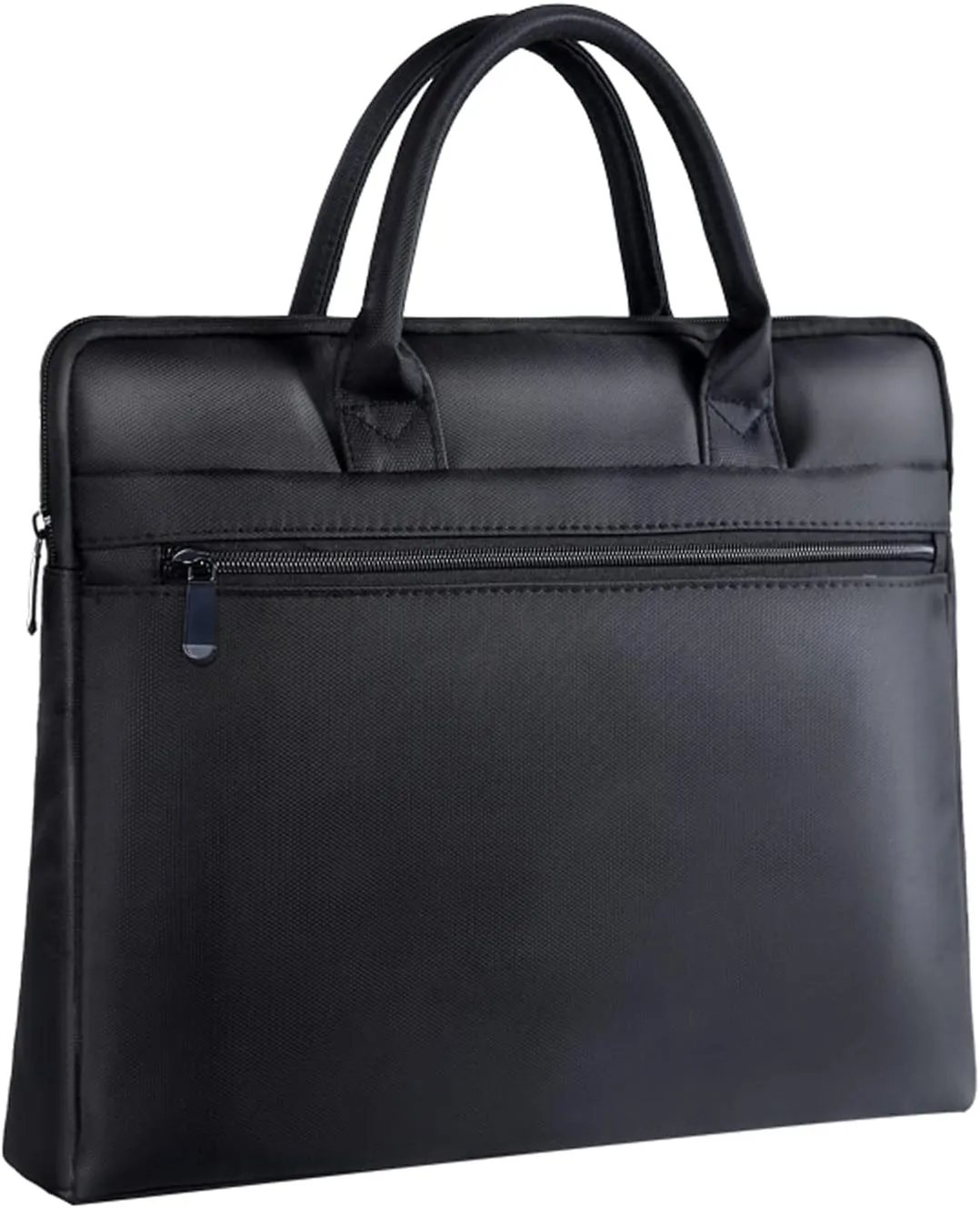 enyuwlcm Waterproof Oxford Handle Document Bag Briefcase for Men File Tote Bag for Carrying Paper Files Black
