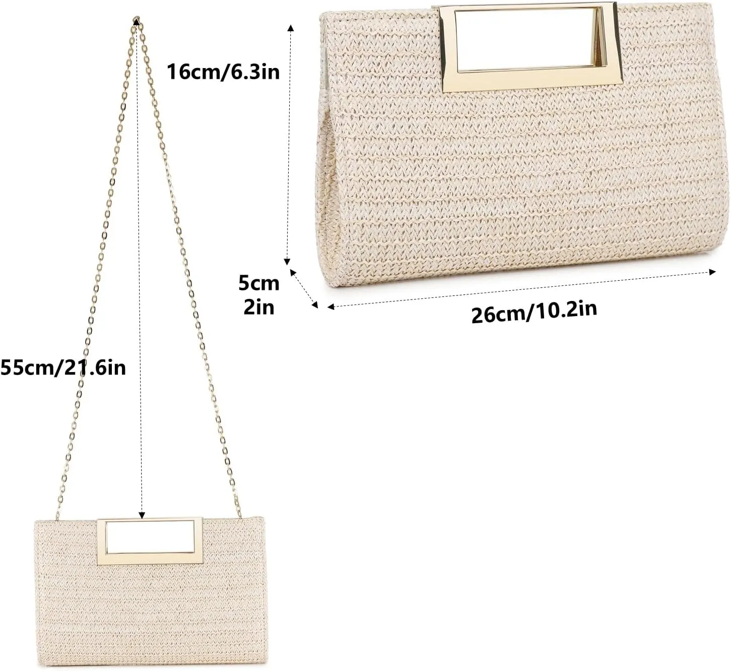 Evening Clutch Purses for Women Formal Party Clutch Bags Cocktail Prom Fashion PU Leather Shoulder Handbags