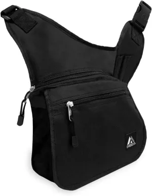 Everest Messenger Bag - Medium, Black, One Size