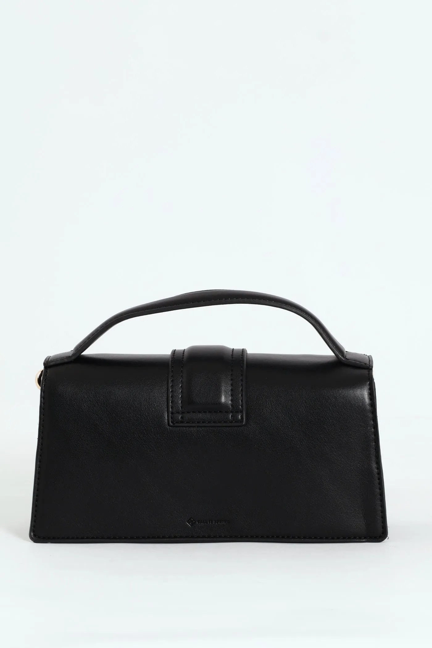 Faithful Top Handle Satchel Bag - Black