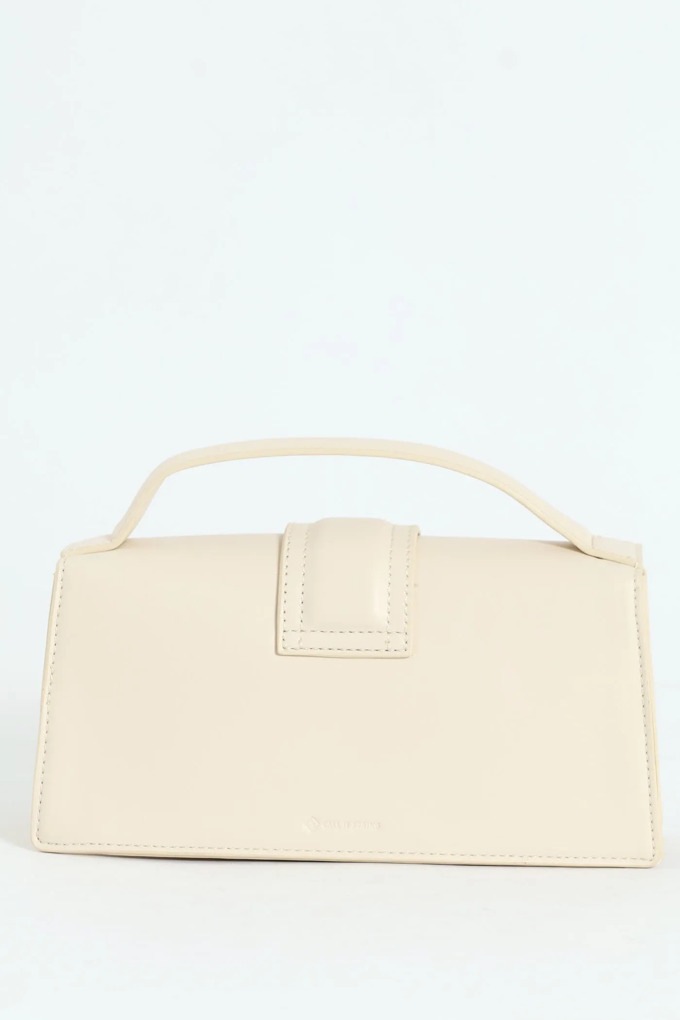 Faithful Top Handle Satchel Bag - Bone