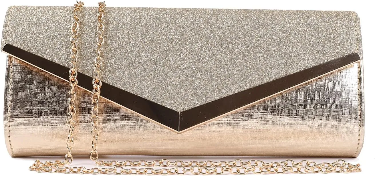Fashion Clutch Women Evening Bags for Women Wedding Formal Prom Handbag purse Glitter Flap