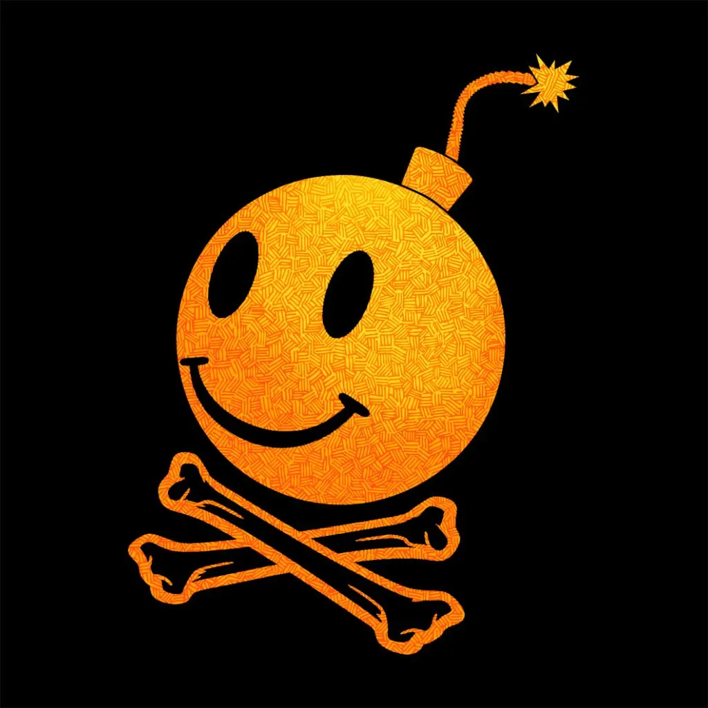 Fatboy Slim Bomb And Crossbones Cotton Tote Bag