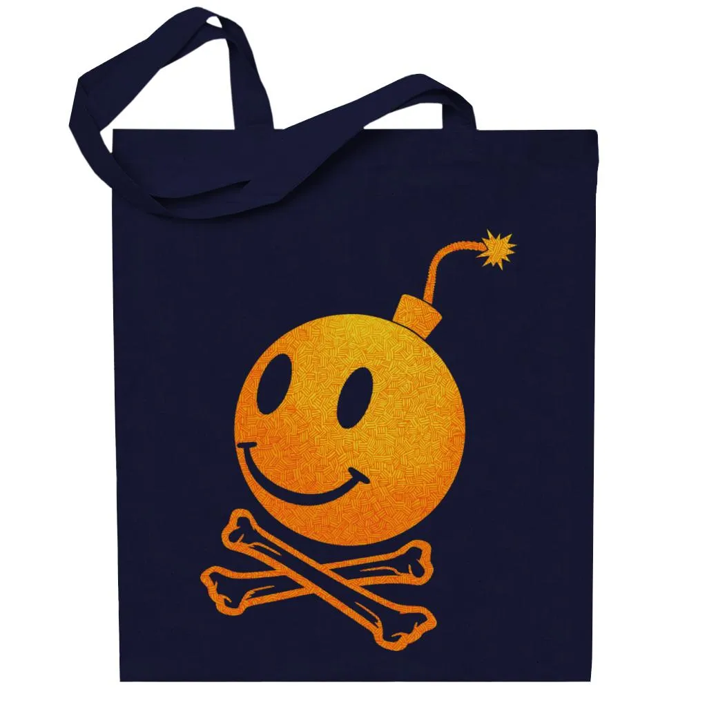 Fatboy Slim Bomb And Crossbones Cotton Tote Bag