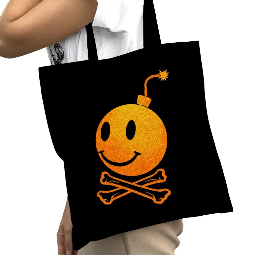 Fatboy Slim Bomb And Crossbones Cotton Tote Bag