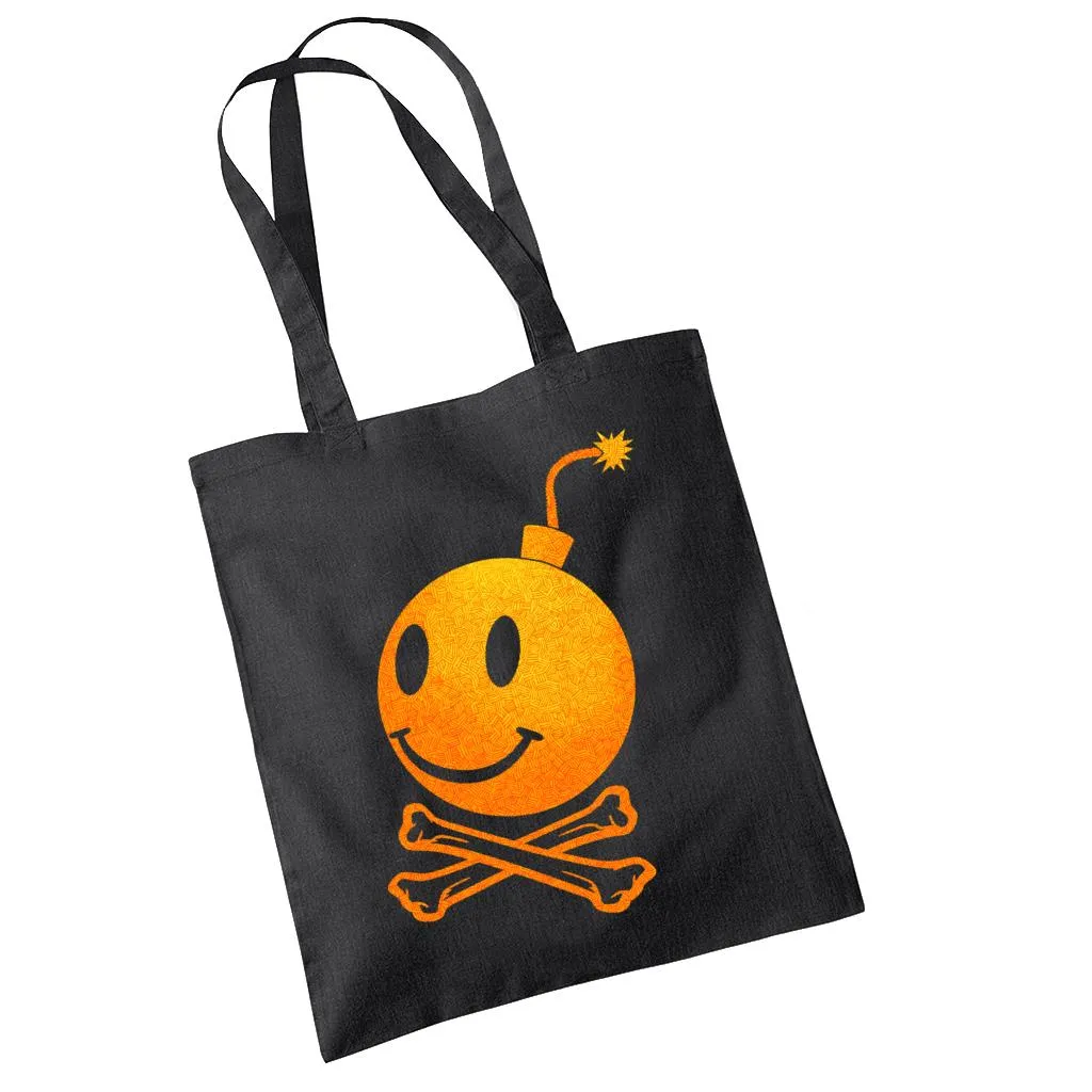 Fatboy Slim Bomb And Crossbones Cotton Tote Bag