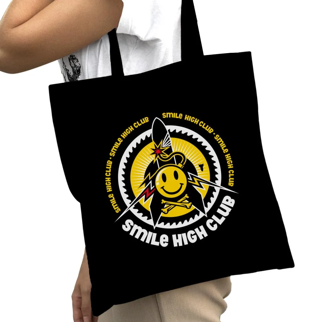 Fatboy Slim Smile High Club Cotton Tote Bag