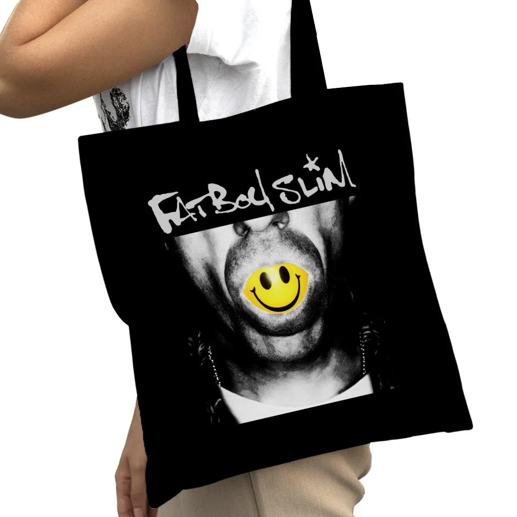 Fatboy Slim Smiley Mouth Cotton Tote Bag