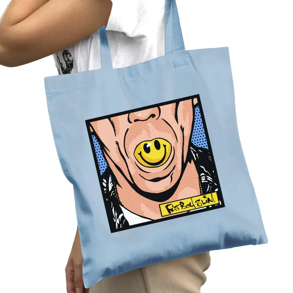 Fatboy Slim Smiley Mouth Pop Art Cotton Tote Bag