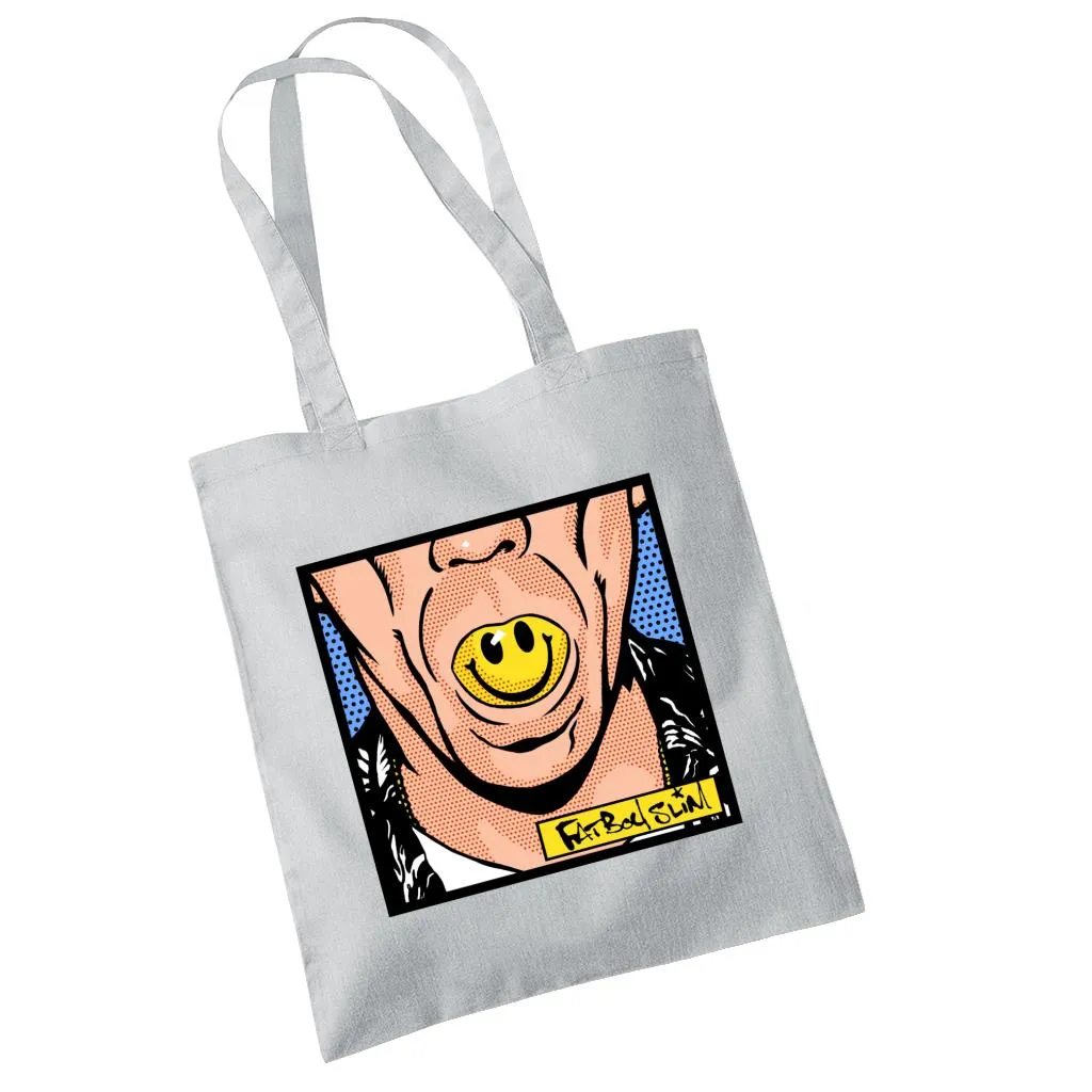 Fatboy Slim Smiley Mouth Pop Art Cotton Tote Bag