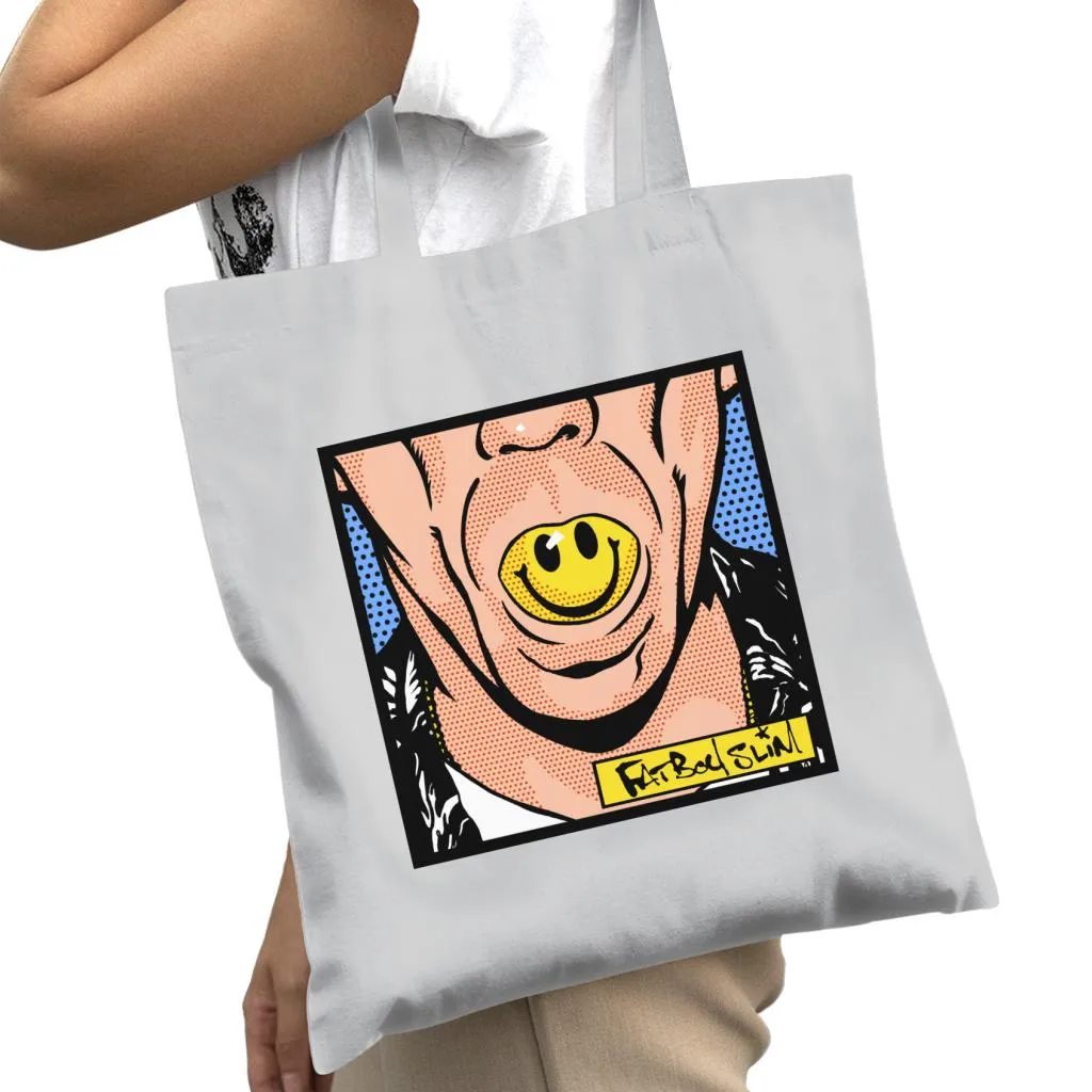 Fatboy Slim Smiley Mouth Pop Art Cotton Tote Bag