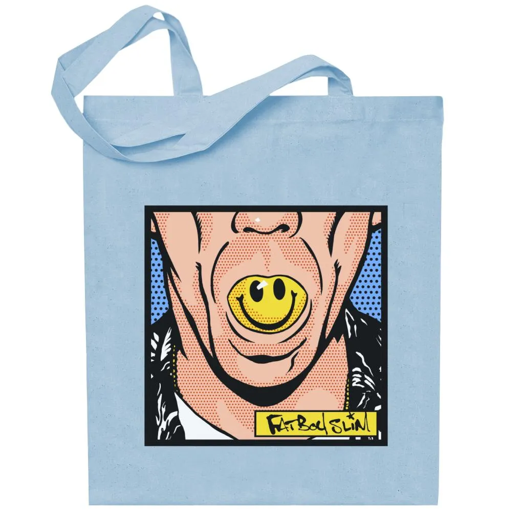 Fatboy Slim Smiley Mouth Pop Art Cotton Tote Bag
