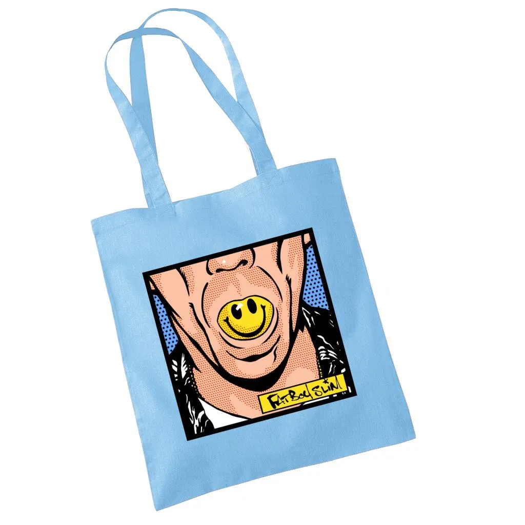 Fatboy Slim Smiley Mouth Pop Art Cotton Tote Bag