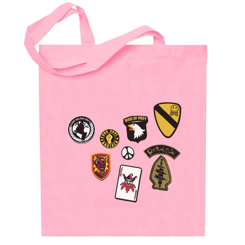 Fatboy Slim Track Badges Cotton Tote Bag
