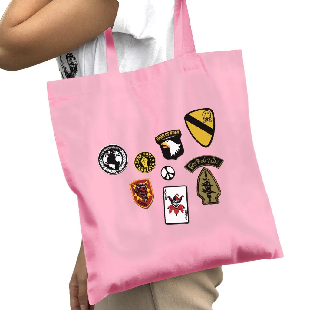 Fatboy Slim Track Badges Cotton Tote Bag