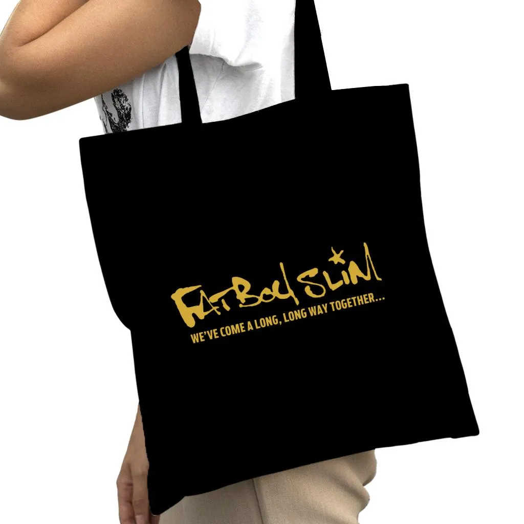 Fatboy Slim We've Come A Long Long Way Text Logo Cotton Tote Bag