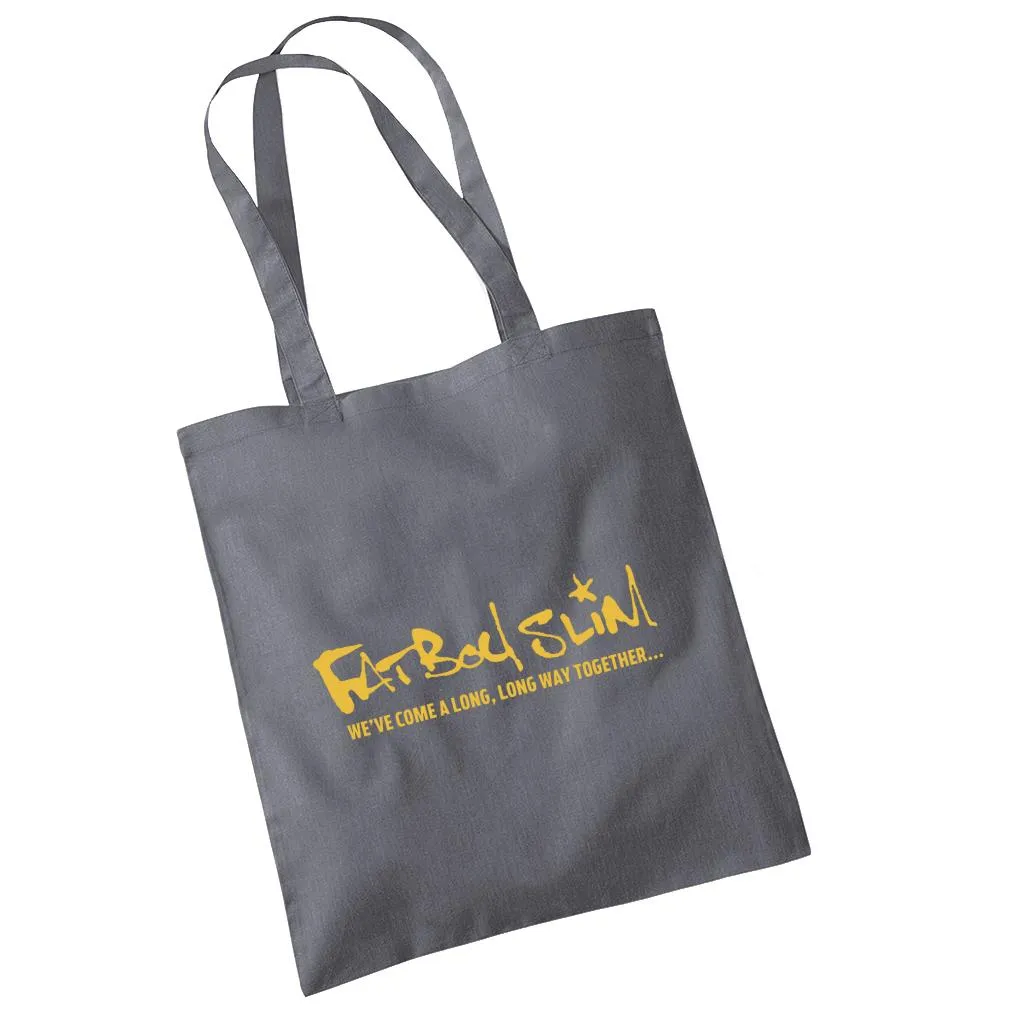 Fatboy Slim We've Come A Long Long Way Text Logo Cotton Tote Bag