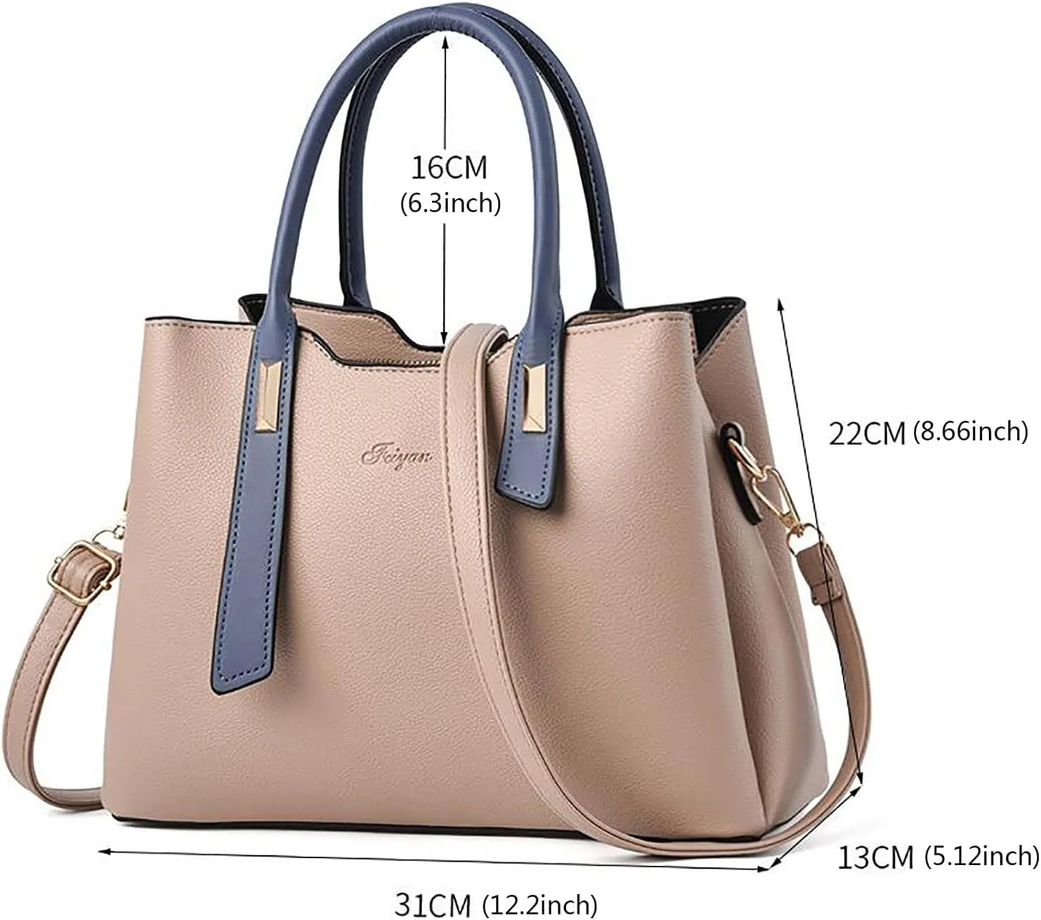 Faux Leather Purses Satchel for Women Shoulder Tote Bags Top Handle Satchel Bags Versatile Daily Bag