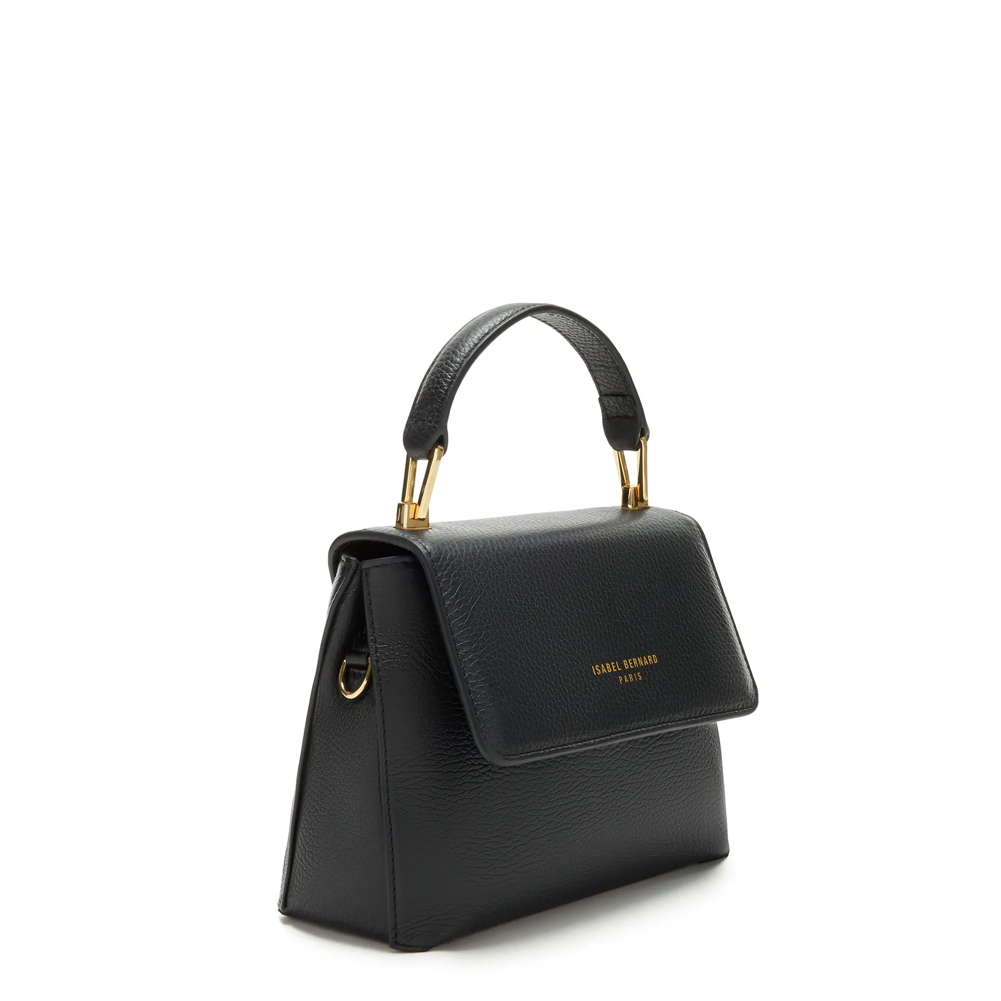 Femme Forte Heline black calfskin leather handbag