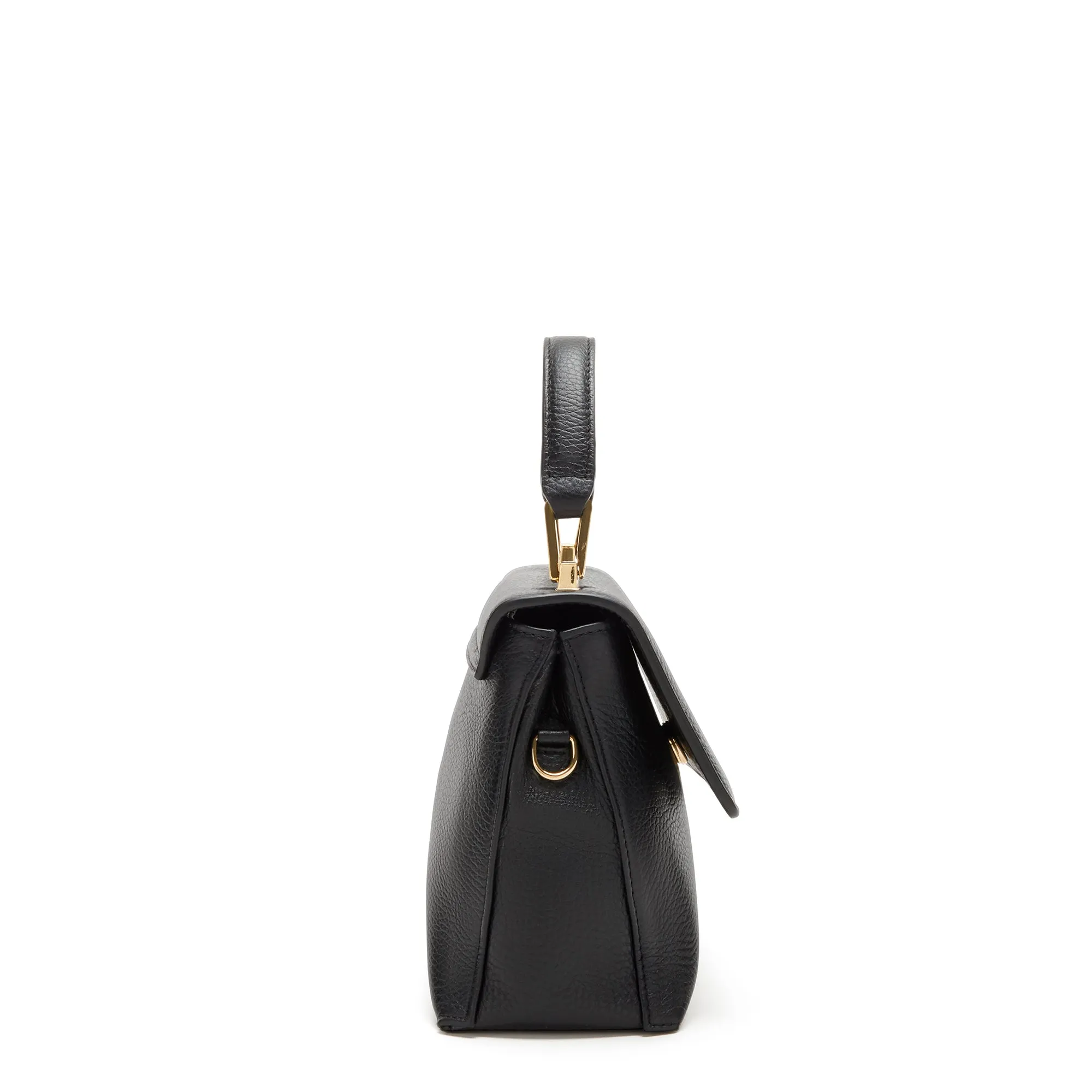 Femme Forte Heline black calfskin leather handbag