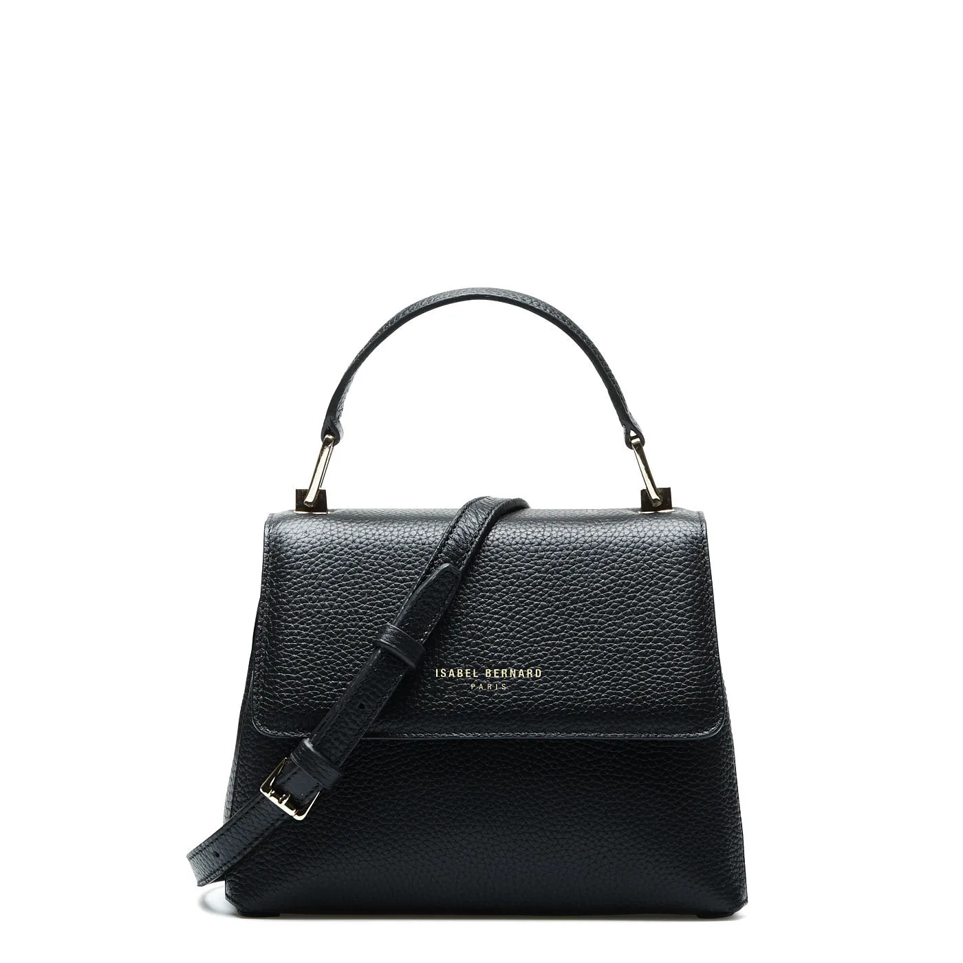 Femme Forte Heline black calfskin leather handbag