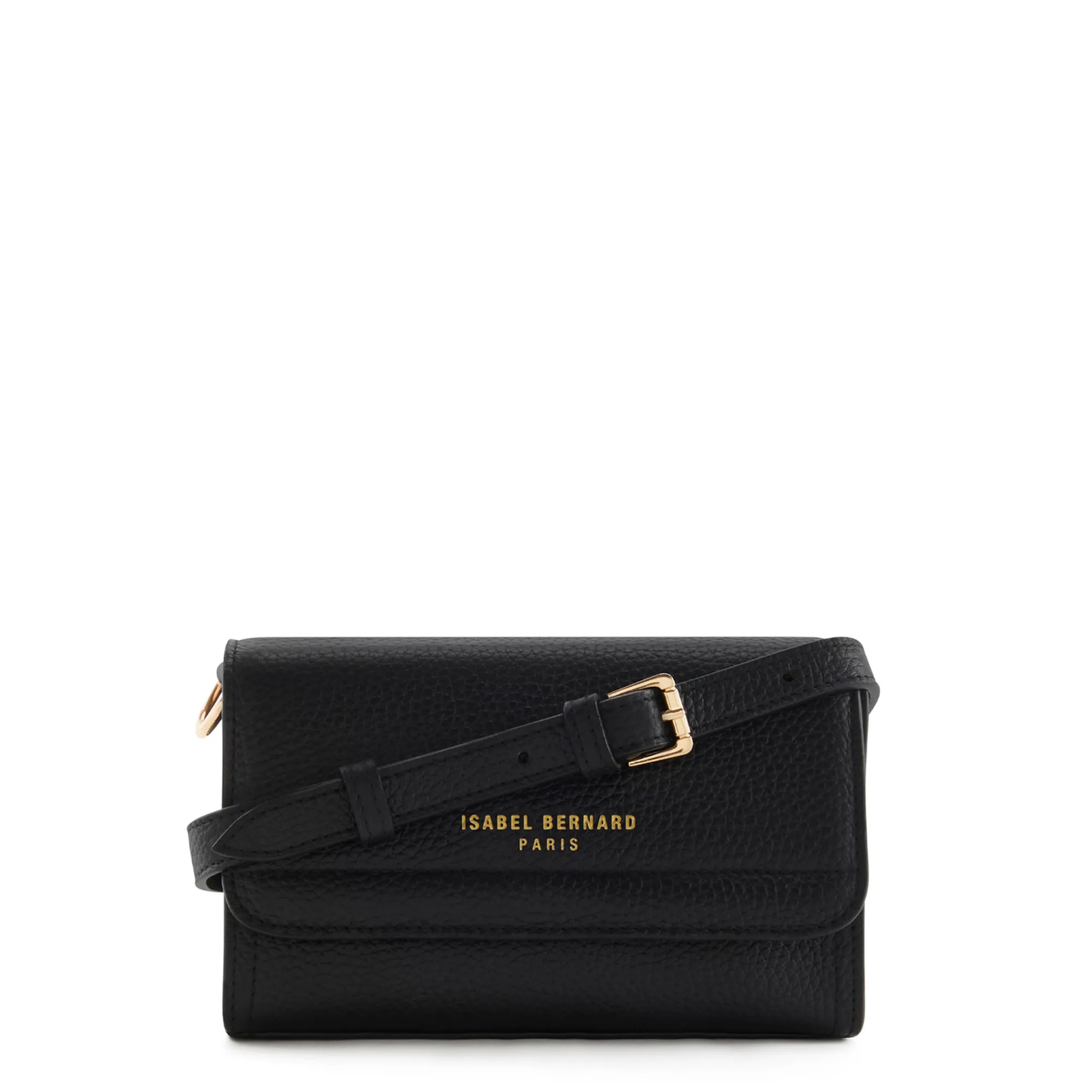 Femme Forte Kim black calfskin leather crossbody bag