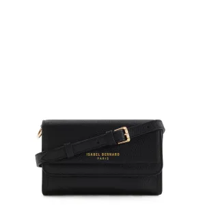 Femme Forte Kim black calfskin leather crossbody bag