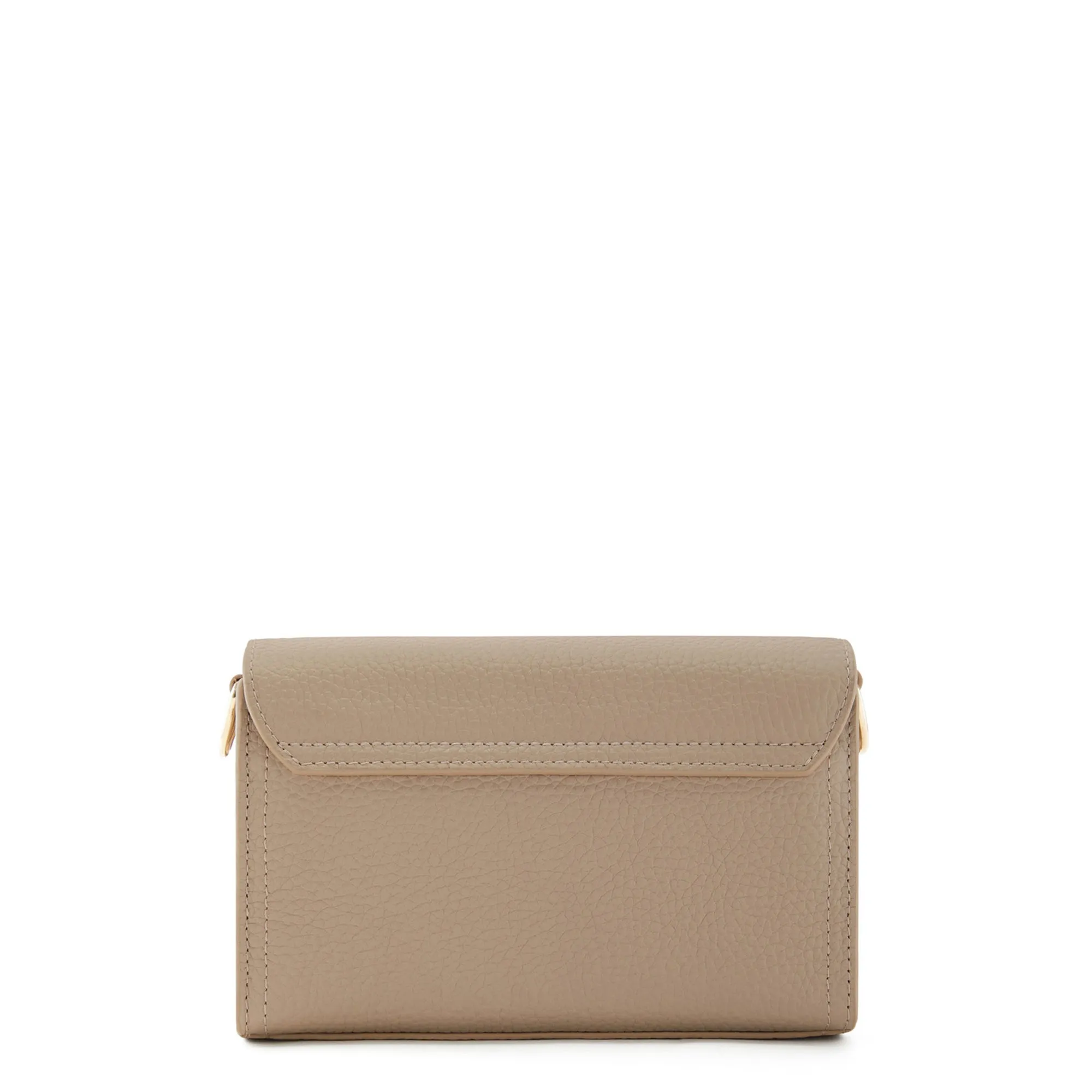 Femme Forte Kim taupe calfskin leather crossbody bag