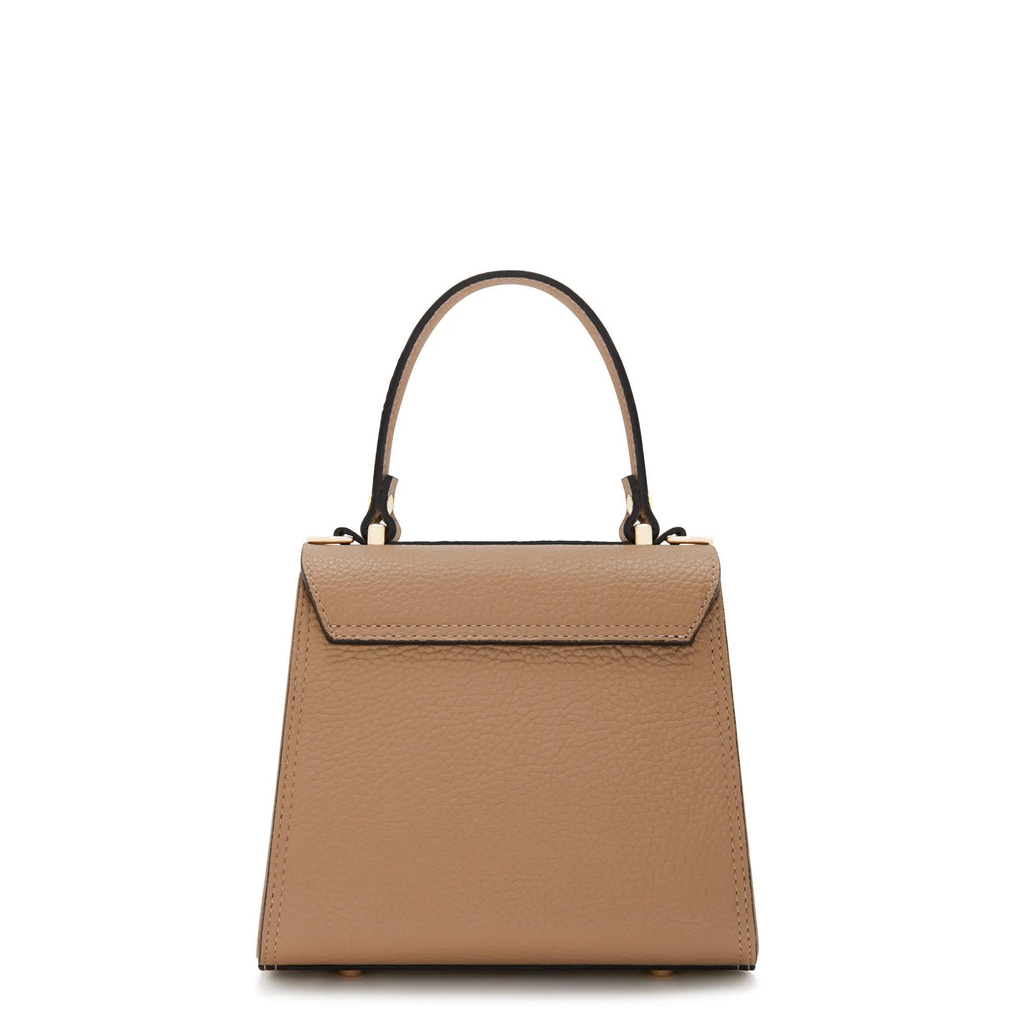 Femme Forte Simone Mini beige leather handbag calfskin leather