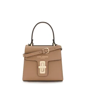 Femme Forte Simone Mini beige leather handbag calfskin leather