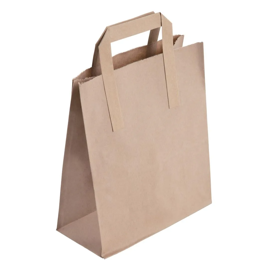 Fiesta Recyclable Brown Paper Carrier Bags Medium (250 Pack)