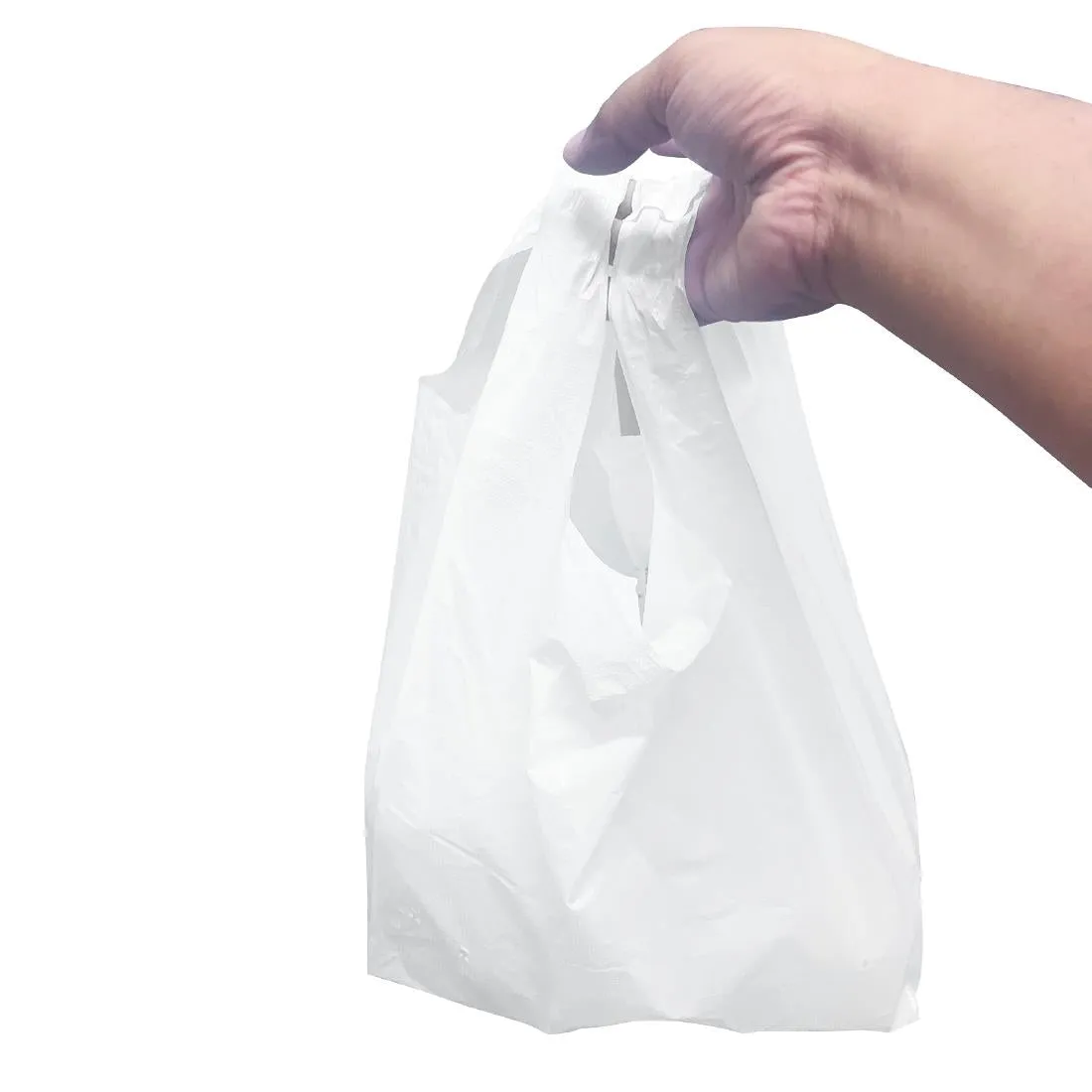 Fiesta Recyclable Large White Carrier Bag (1000 Pack)