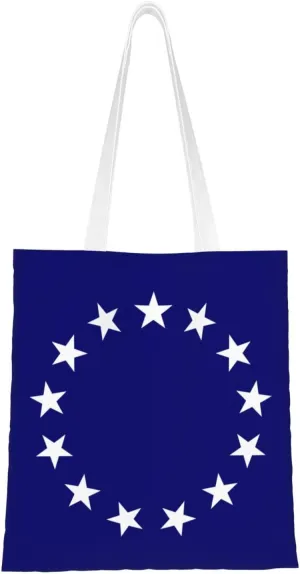 Flag of a United States Foreign Service Officer Tote Bag for Women Canvas Shopping Bags Reusable Beach Bag Grocery Bags Tote Shoulder Bag Gift Bags