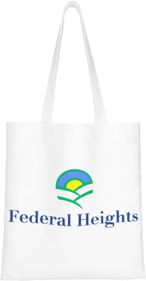 Flag Of Federal Heights, Colorado Tote Bag for Women Canvas Shopping Bags Reusable Beach Bag Grocery Bags Tote Shoulder Bag Gift Bags