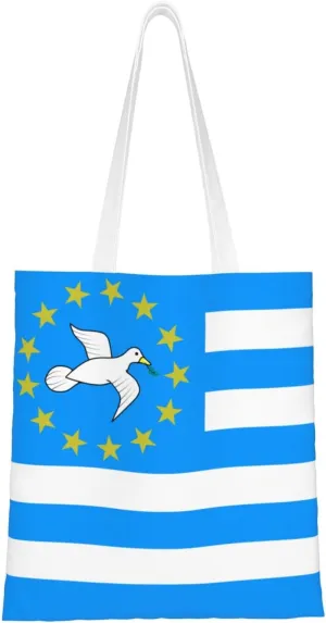 Flag of the Federal Republic of Southern Cameroons Tote Bag for Women Canvas Shopping Bags Reusable Beach Bag Grocery Bags Tote Shoulder Bag Gift Bags