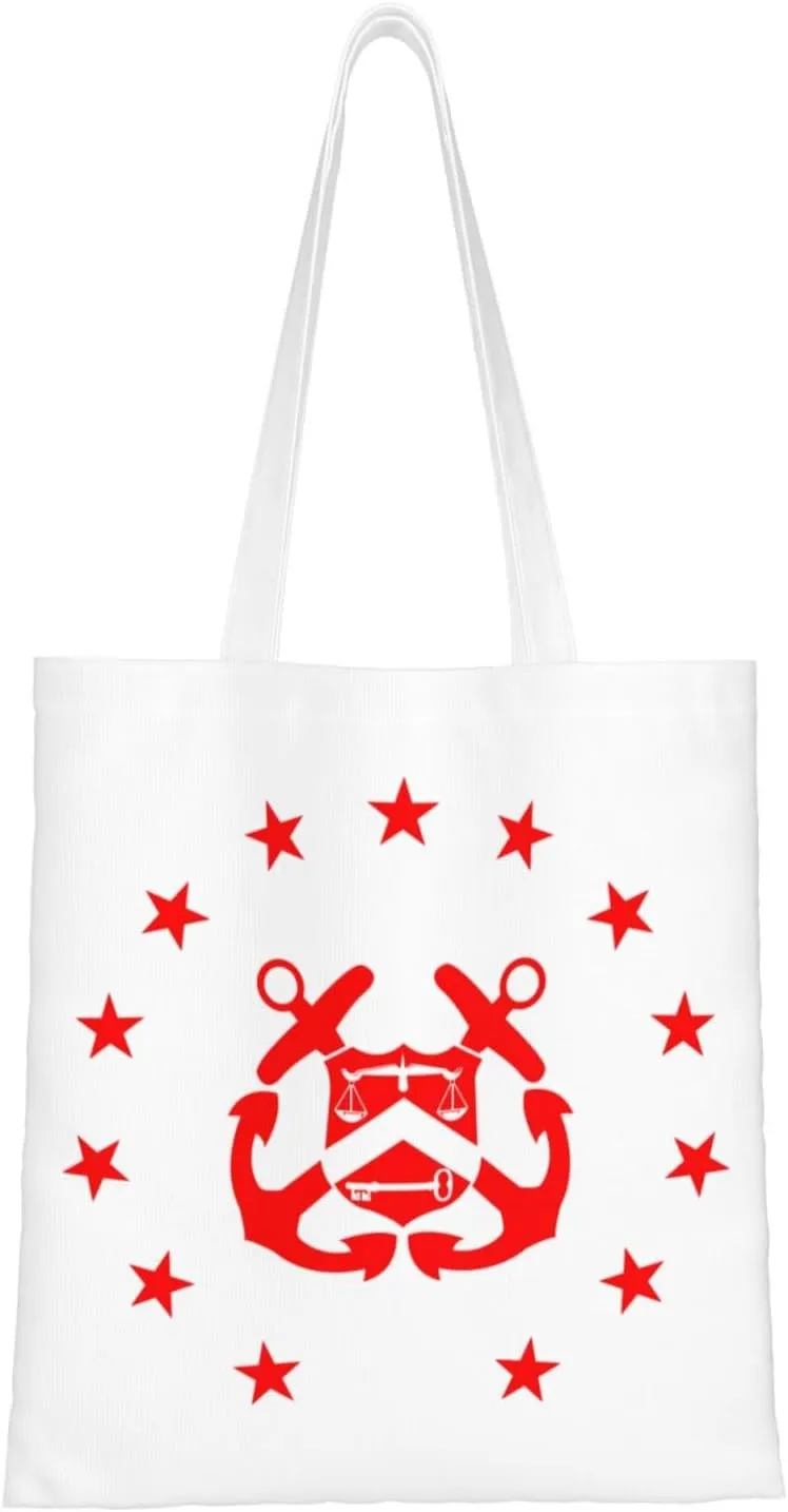 Flag of the United States Deputy Secretary of the Treasury Tote Bag for Women Canvas Shopping Bags Reusable Beach Bag Grocery Bags Tote Shoulder Bag Gift Bags