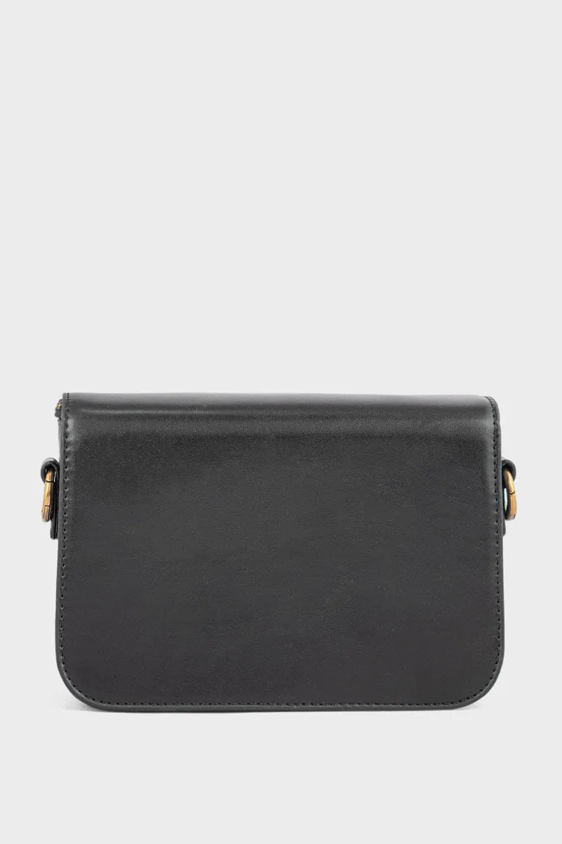 Flap Shoulder Bags BS2104-Black