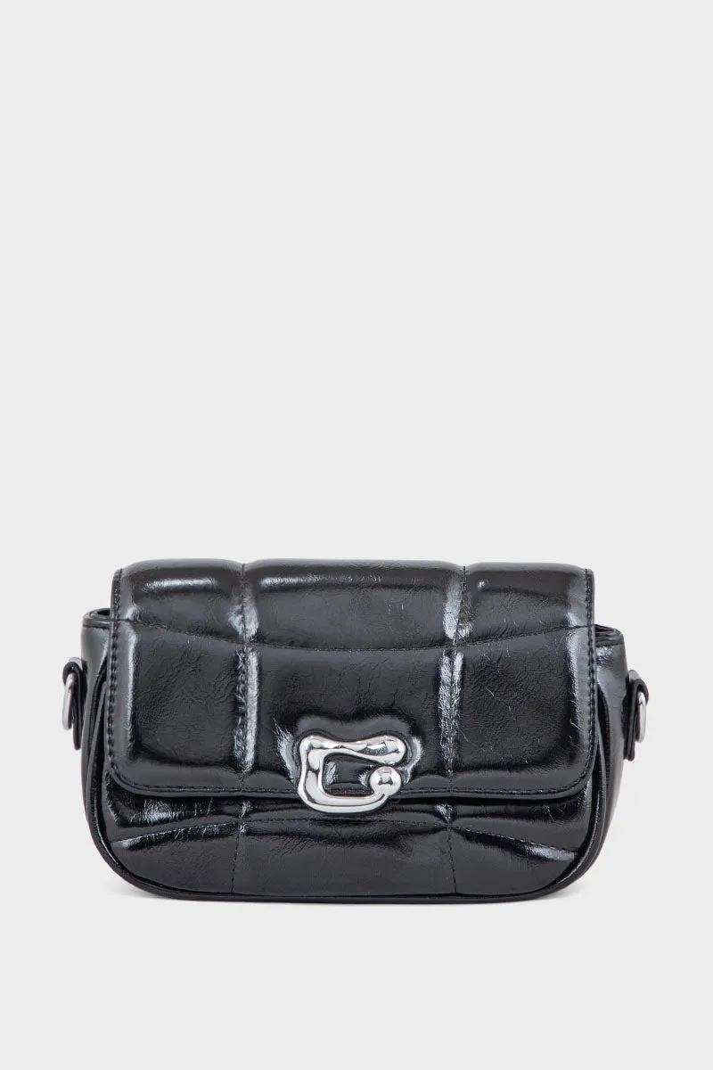 Flap Shoulder Bags BS2115-Black